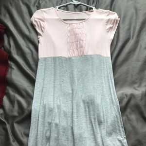Grey and pink dress